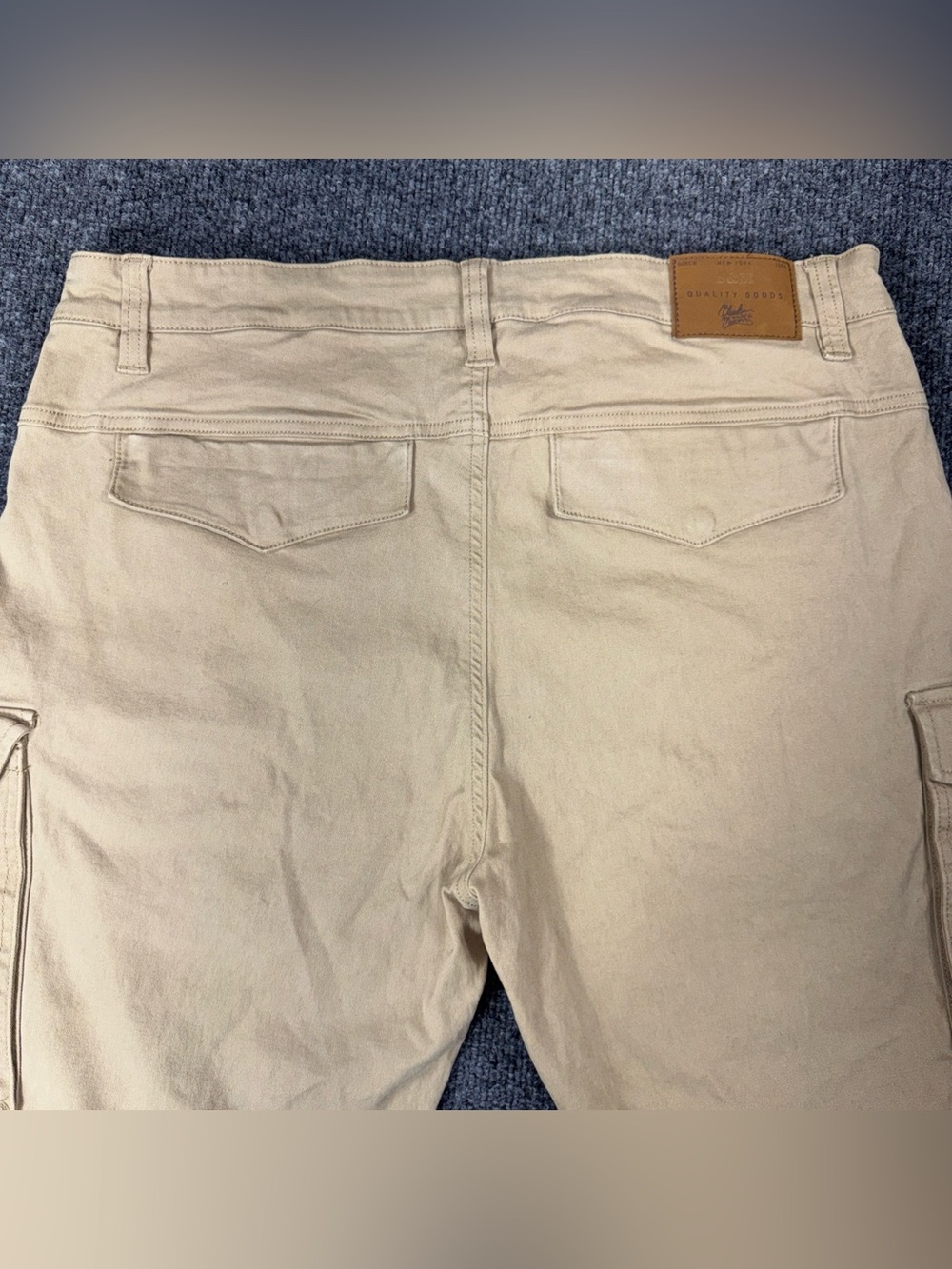 Bleecker & Mercer Khaki Slim Fit Carpenter Pants Mens 38/32